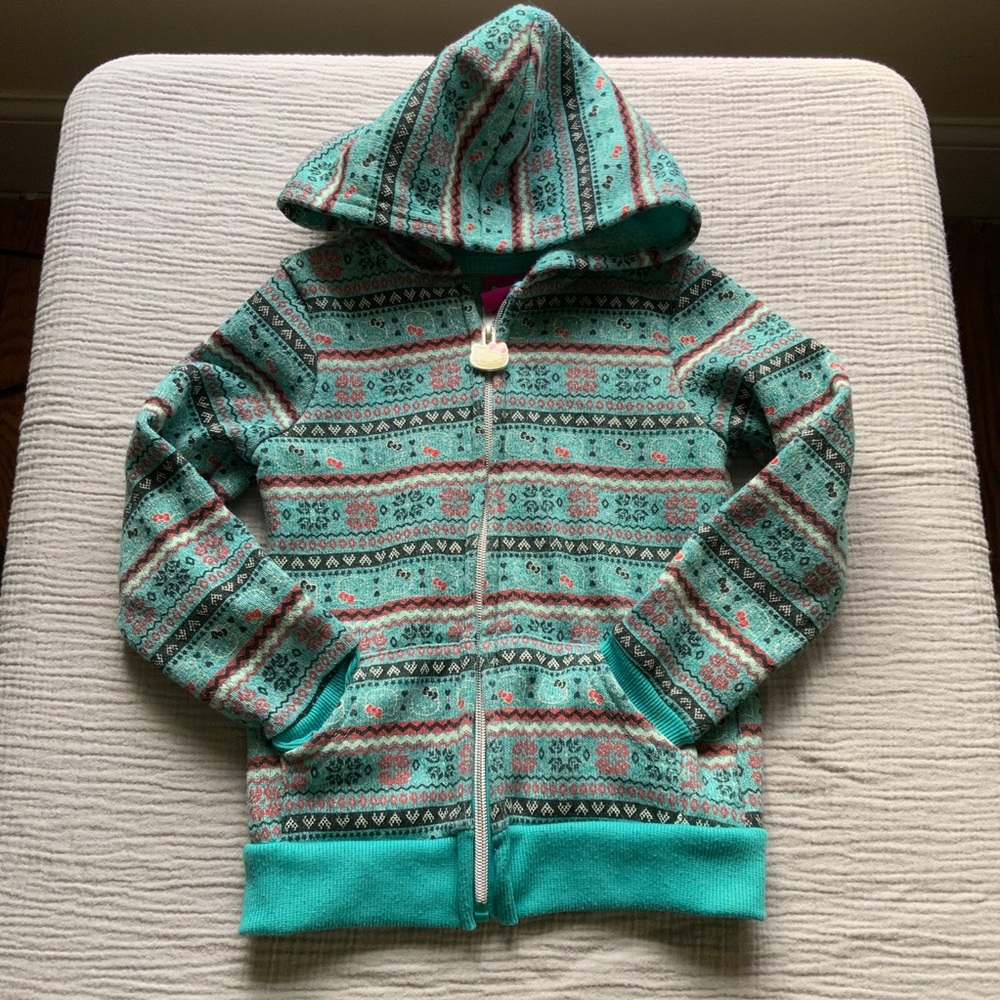 Hello Kitty hooded full zip sweatshirt girls 5